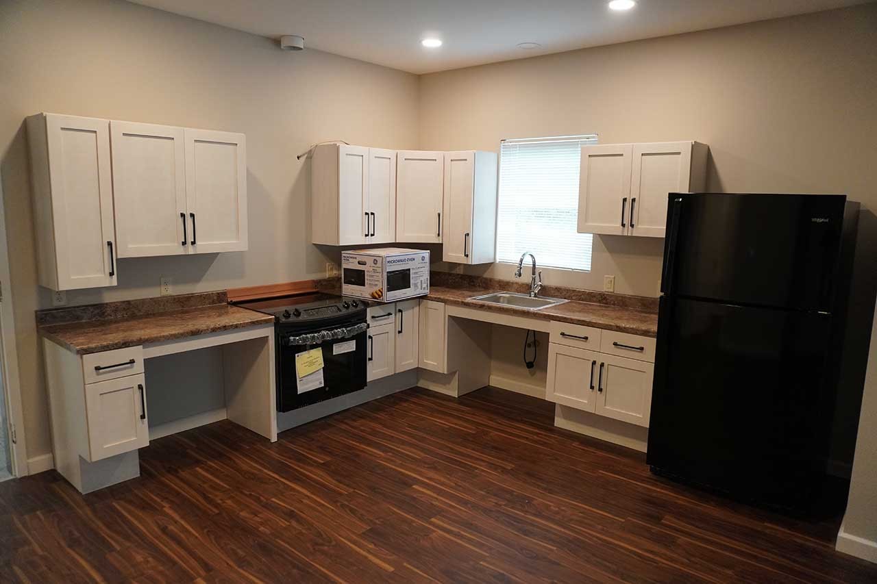 Handicap accessible unit kitchen